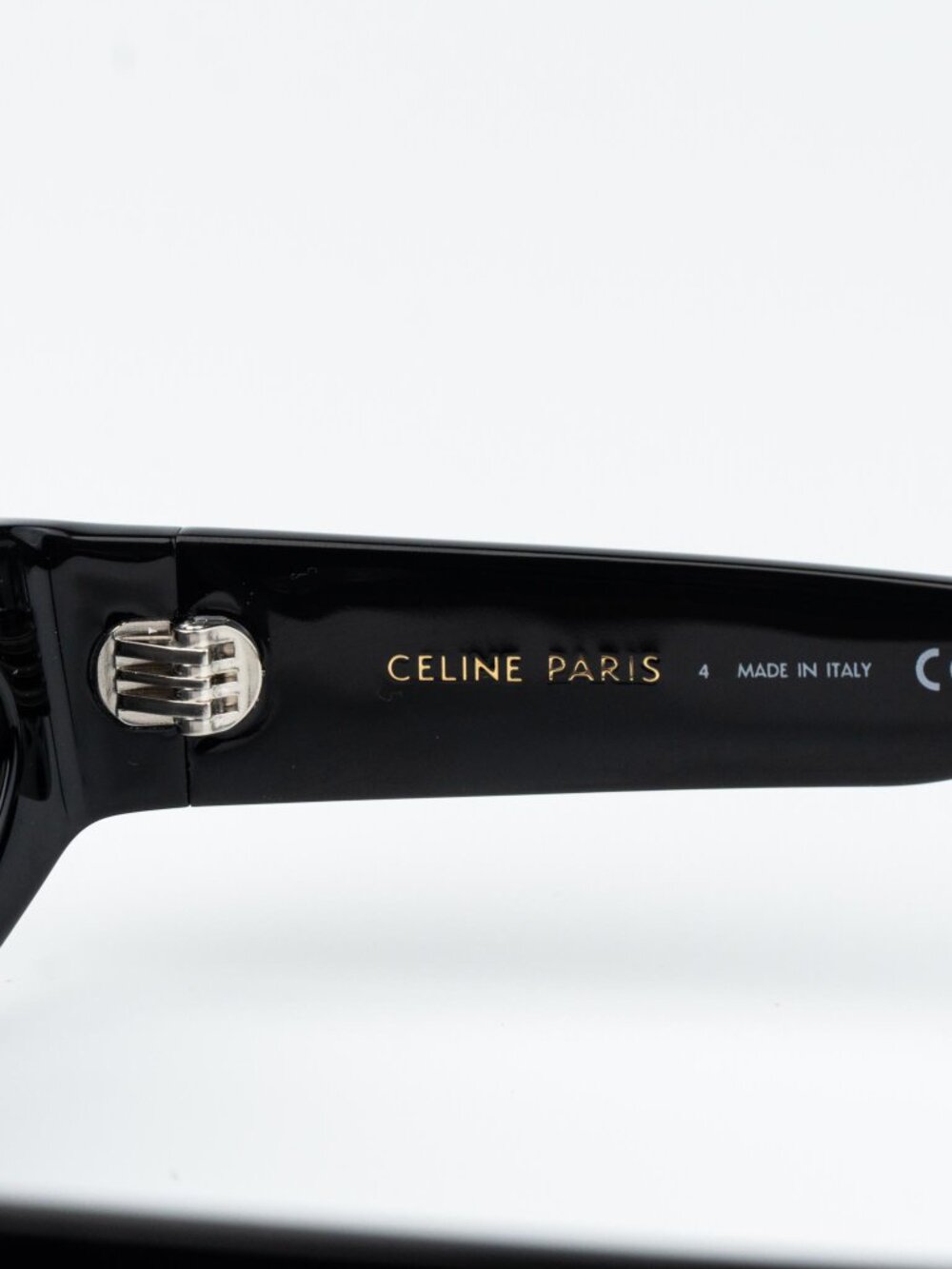 Celine Women Sunglasses Black Grey Cat Eye CL40288I MONOCHROMS 01A NEW AUTHENTIC - Picture 8 of 13